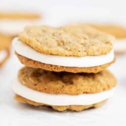 stacked oatmeal pie cookies