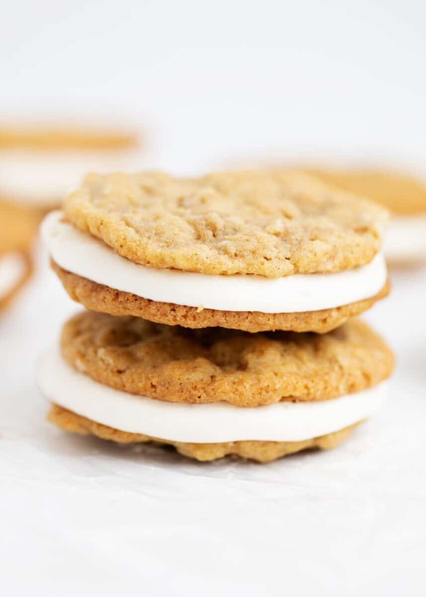 stacked oatmeal pie cookies