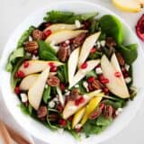 pear and pomegranate salad