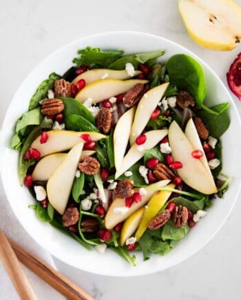 pear and pomegranate salad