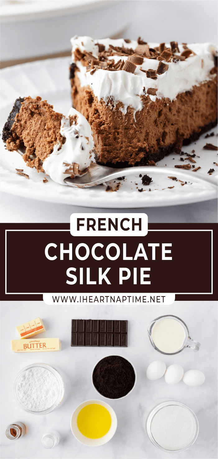 French Chocolate Silk Pie - I Heart Naptime