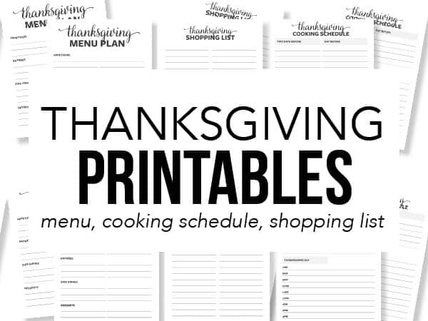thanksgiving printables 
