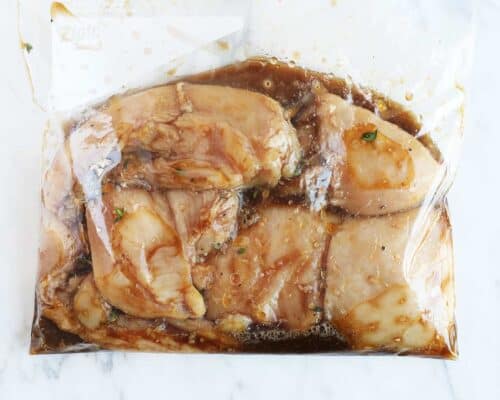 chicken and balsamic in bag