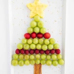 christmas tree fruit platter