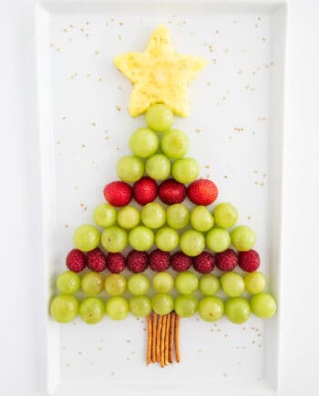 christmas tree fruit platter