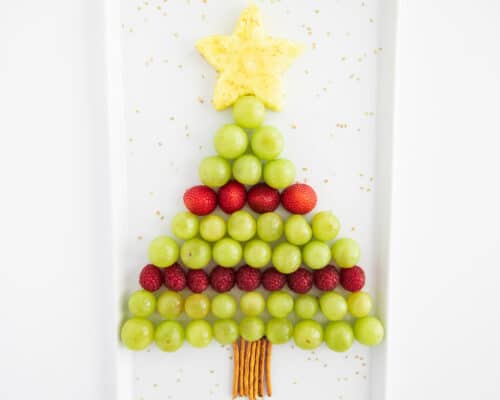 christmas tree fruit platter