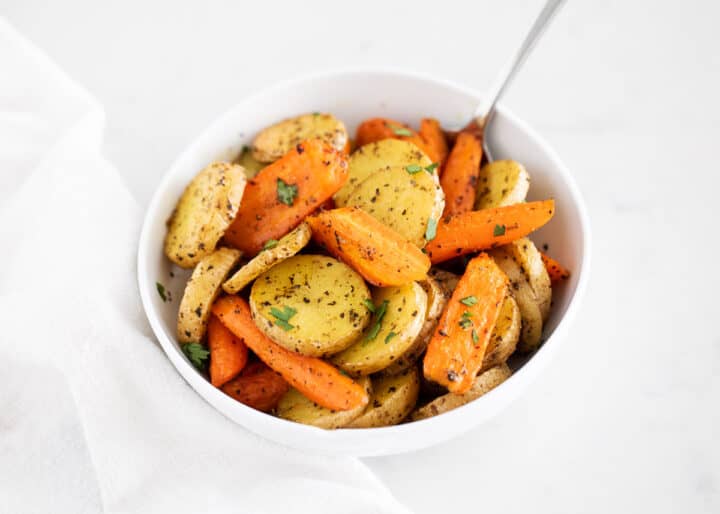 Oven Roasted Potatoes and Carrots I Heart Naptime