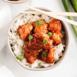 sweet and sour chicken and rice