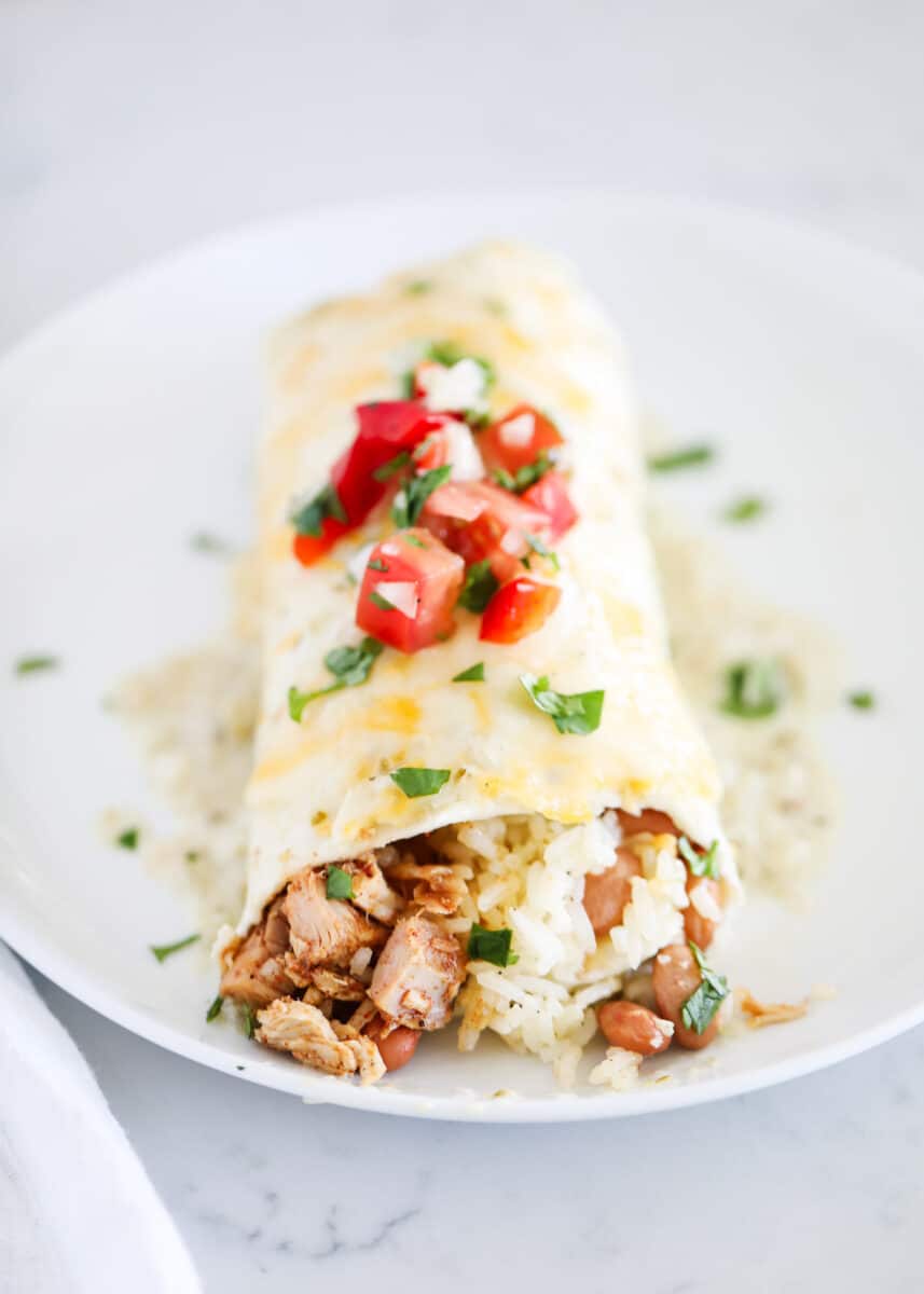 Baked Chicken Burritos - I Heart Naptime
