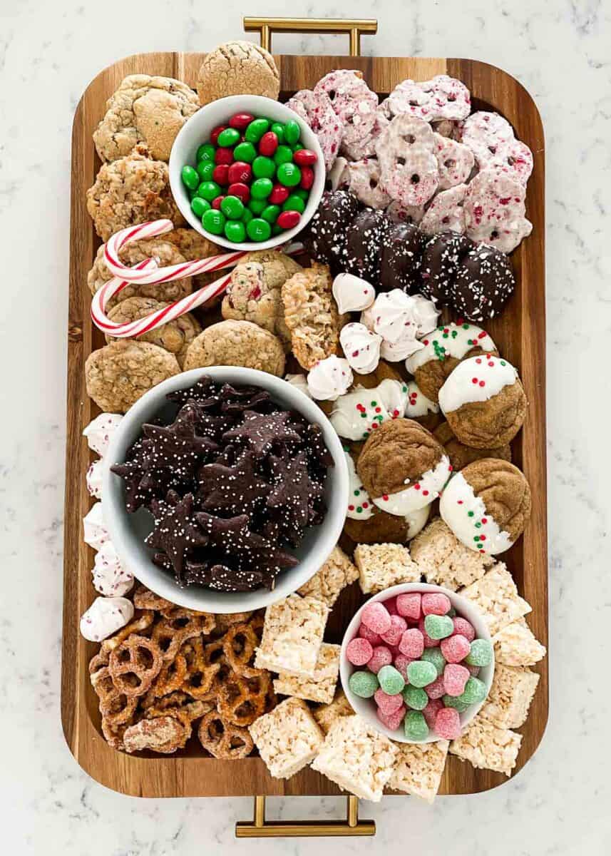 christmas dessert board