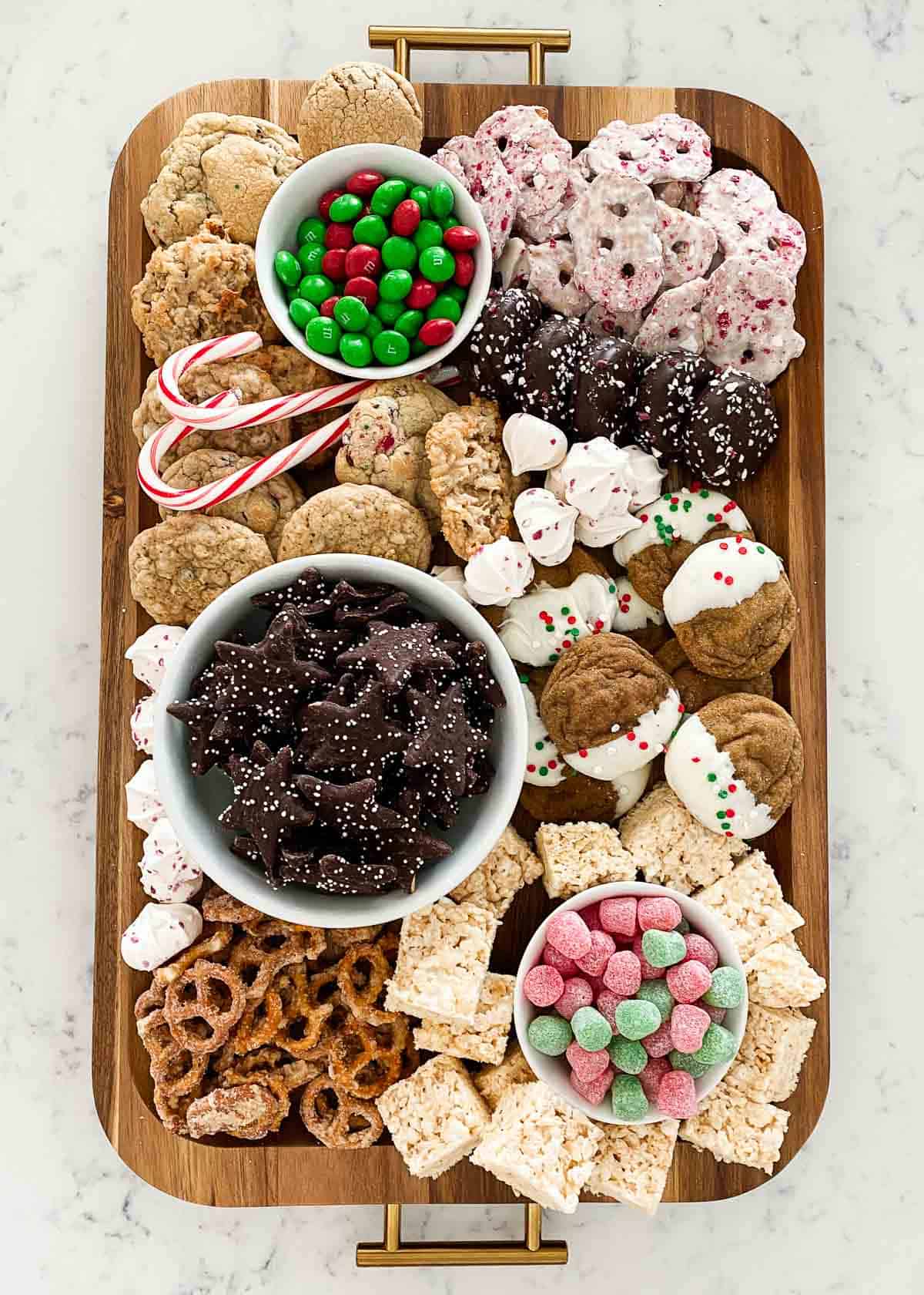 Old-Fashioned Christmas Candy Dessert Board - No. 2 Pencil