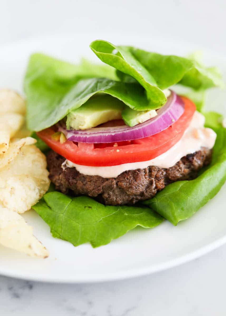 Lettuce Wrap Burger I Heart Naptime