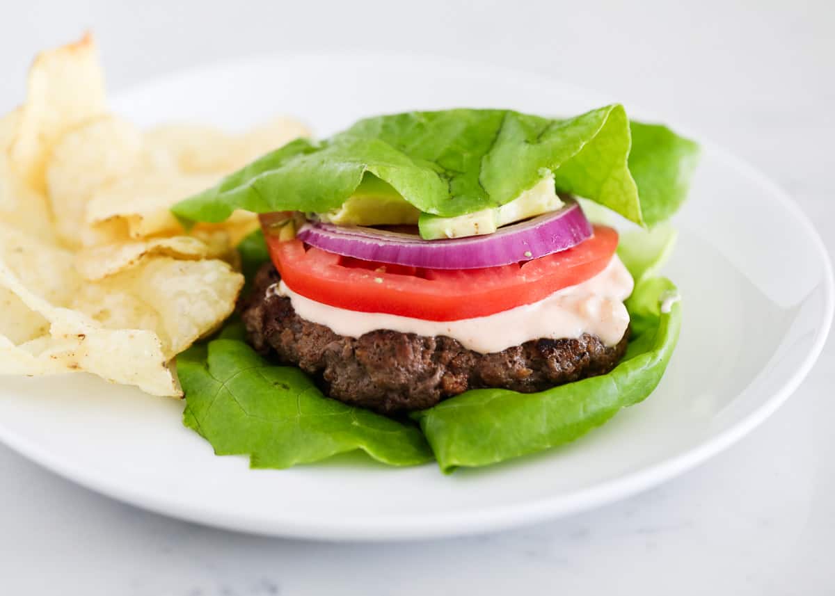 Lettuce Wrap Burger I Heart Naptime