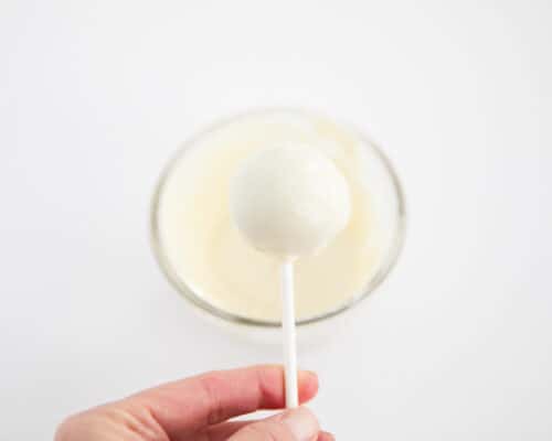 cake pop and white chocolate