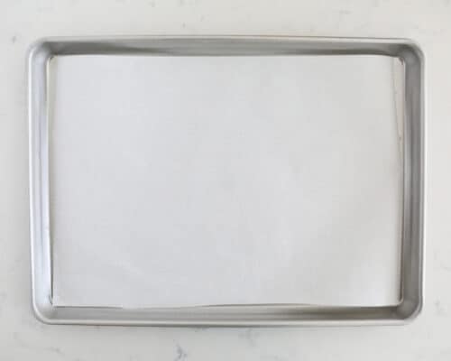 parchment paper on pan