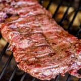 skirt steak on grill