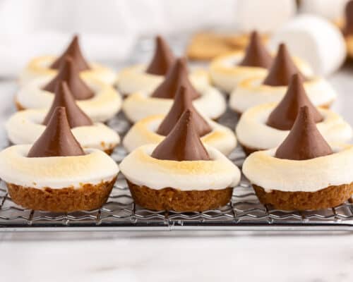 mini s'mores cups on counter