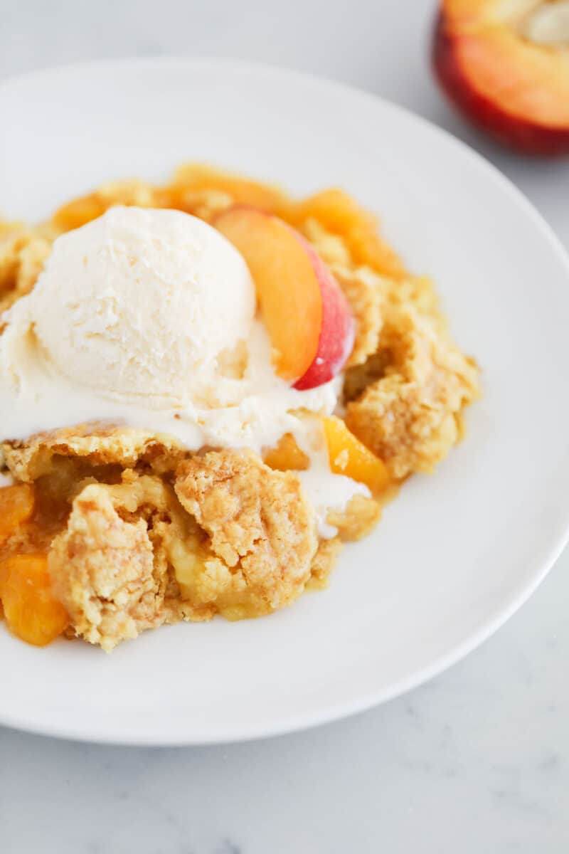 3Ingredient Peach Dump Cake I Heart Naptime