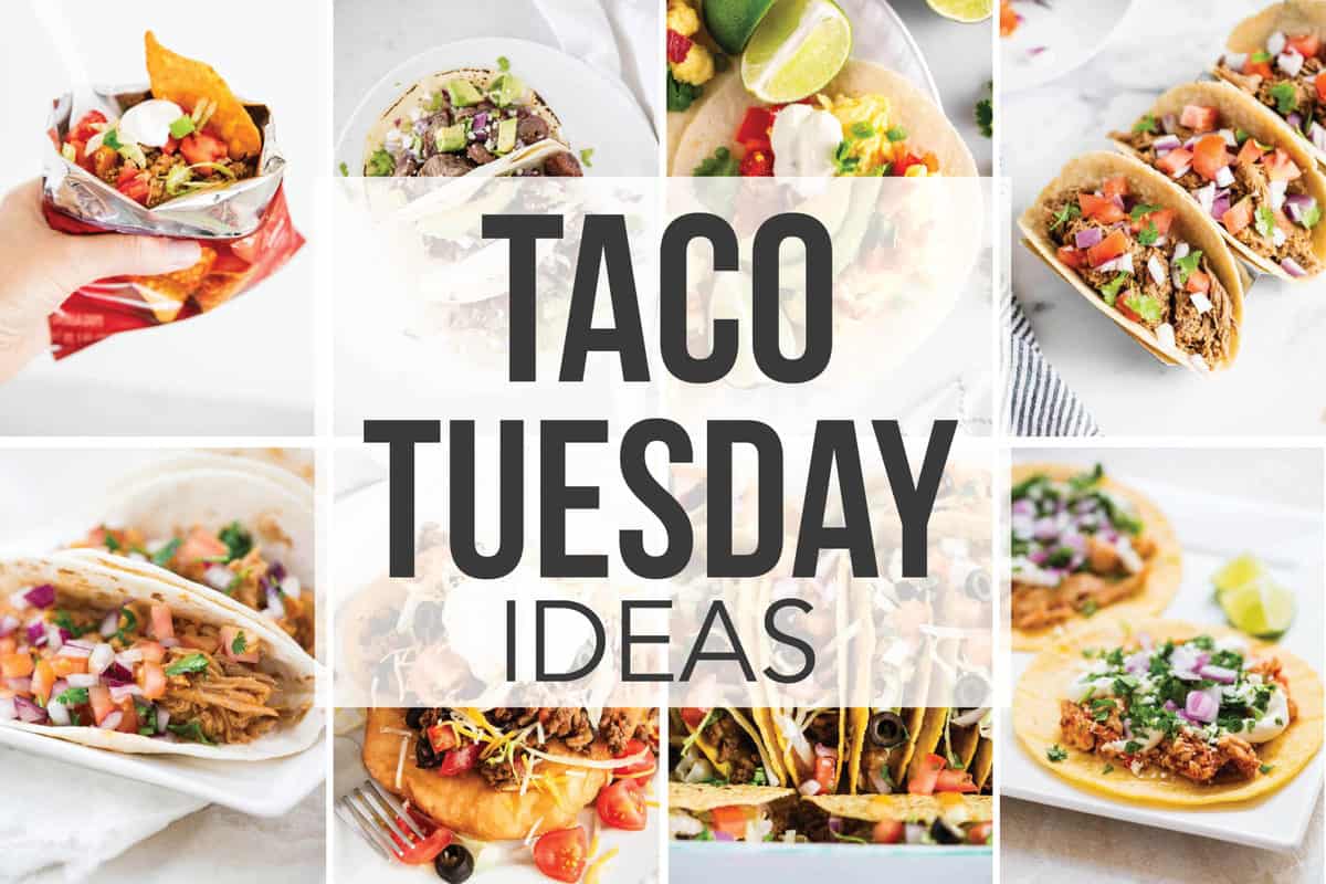 collage of taco tuesday recipes