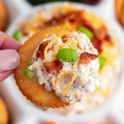 crack with bacon dip on top