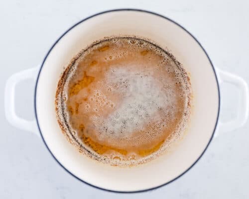 brown butter in pan