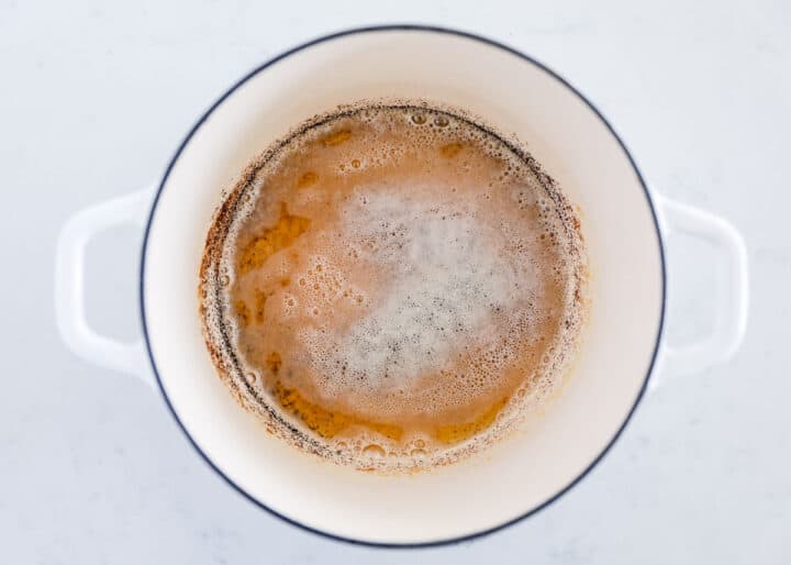 brown butter in pan