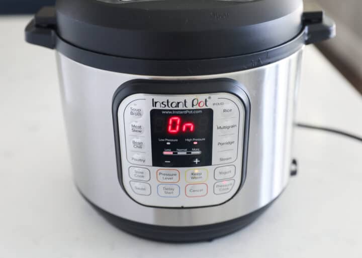 instant pot on counter