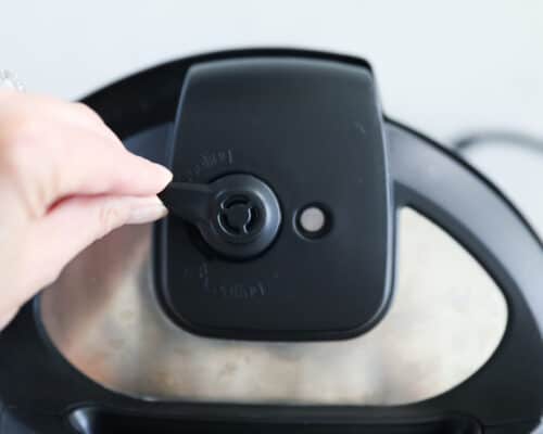 turning knob on instant pot