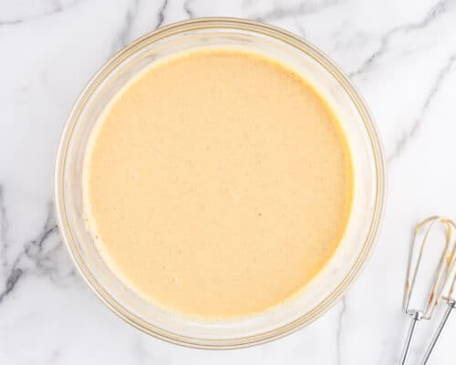 cake mix batter in bowl