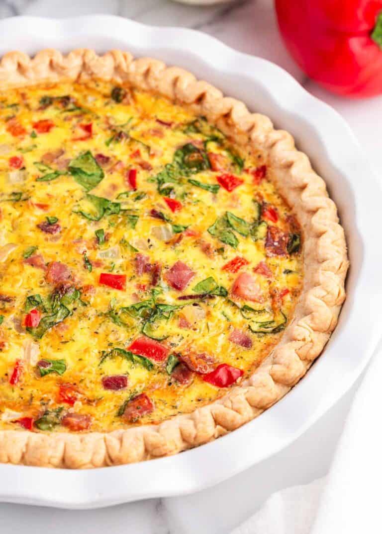 EASY Ham and Cheese Breakfast Pie I Heart Naptime