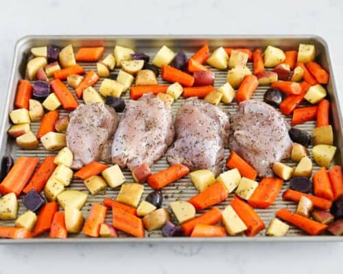 sheet pan chicken thighs ingredients