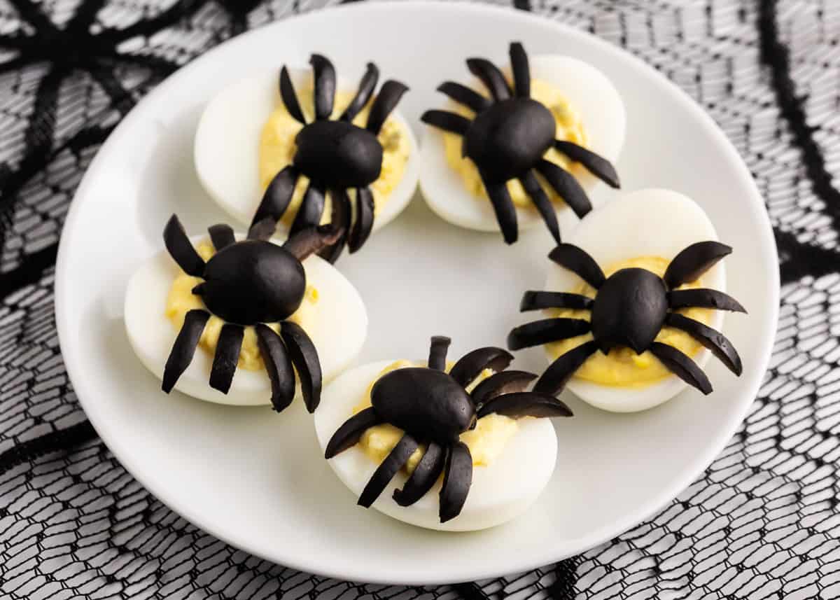 spider deviled eggs