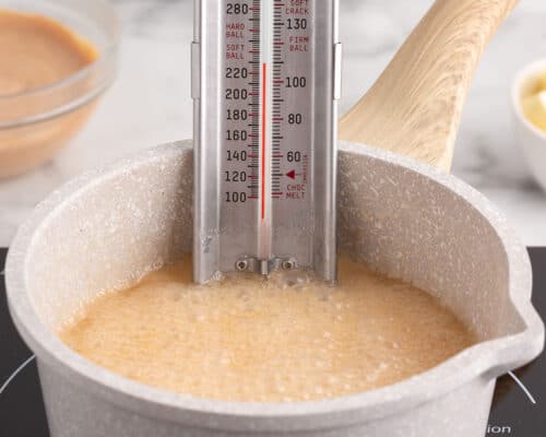 boiling cider in pot