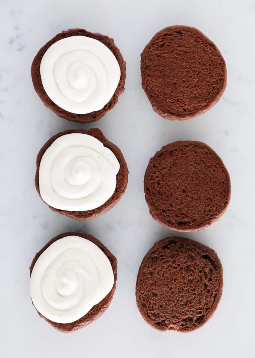 chocolate cookies with frosting