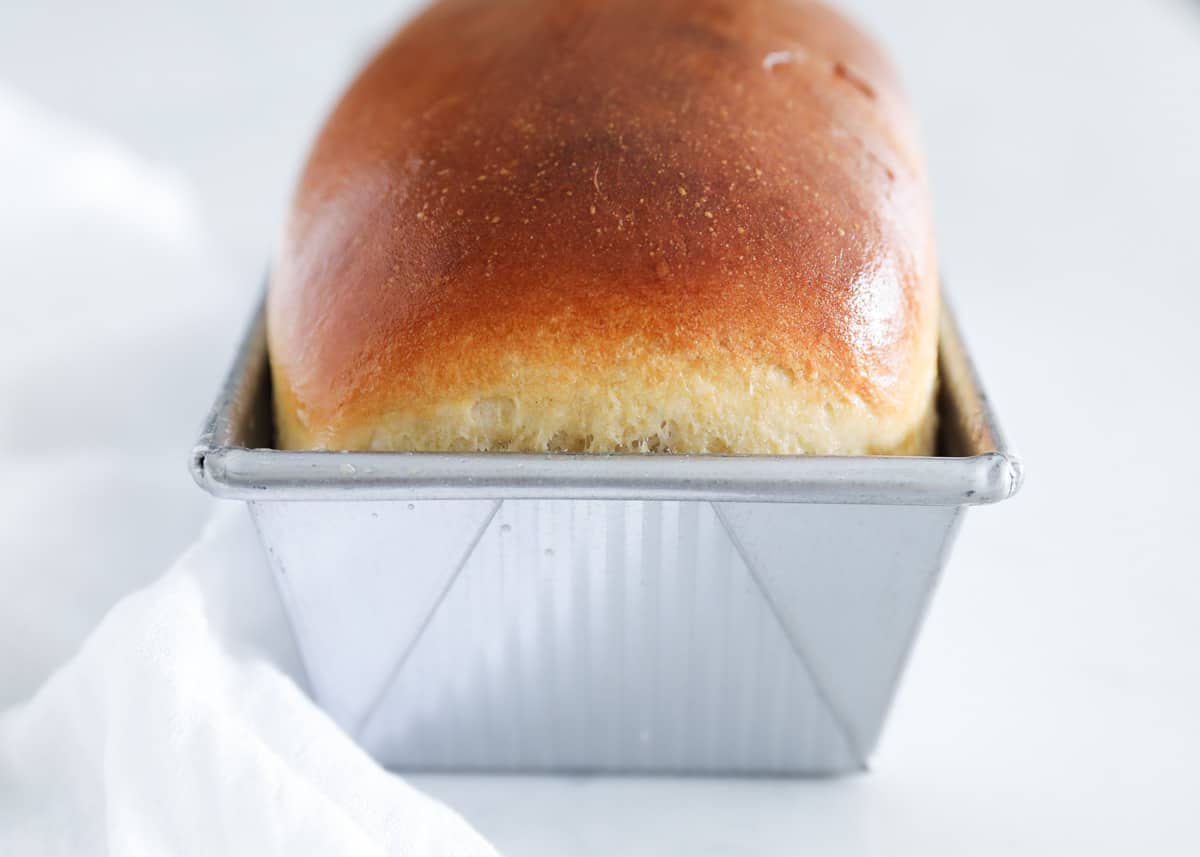 bread loaf in pan