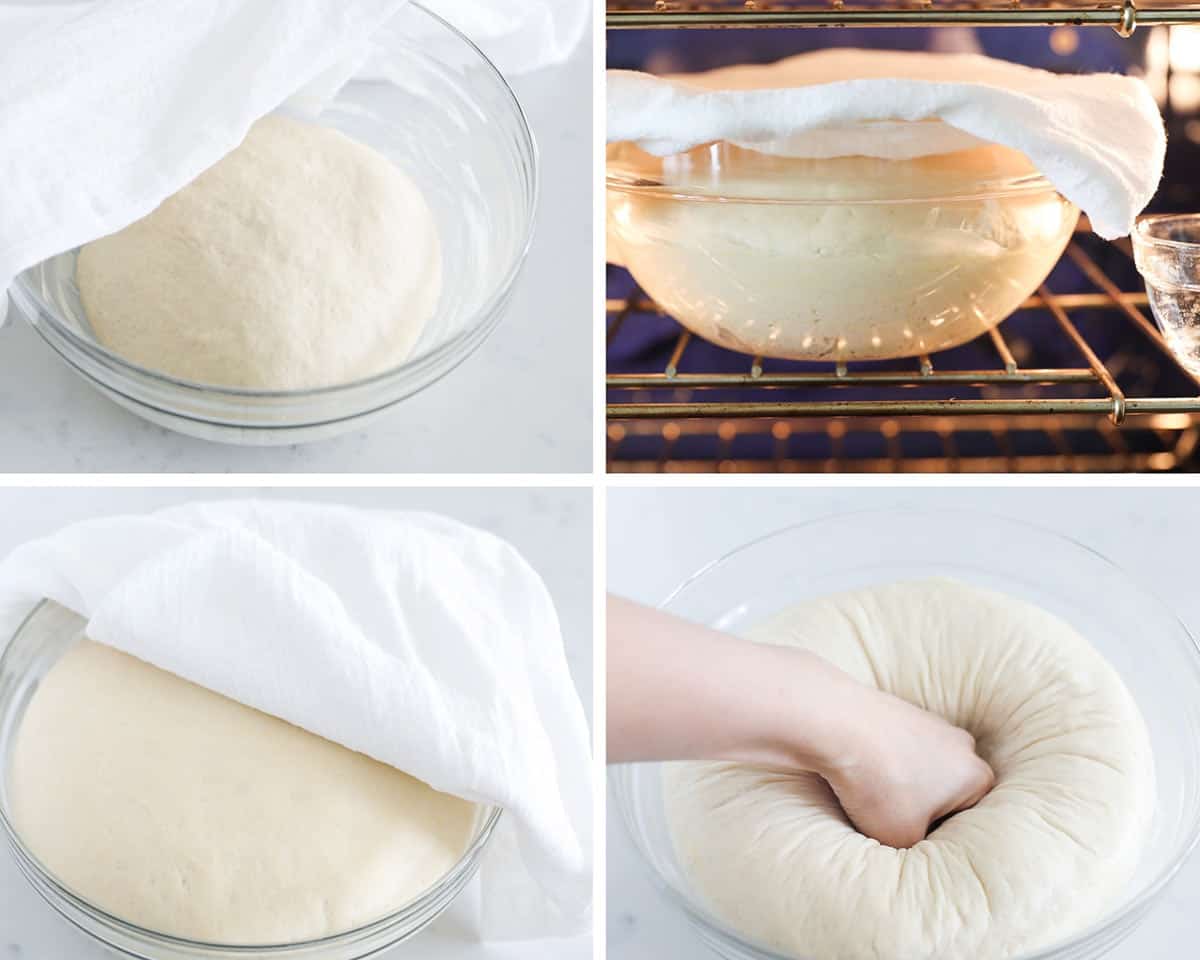 steps on making bread dough