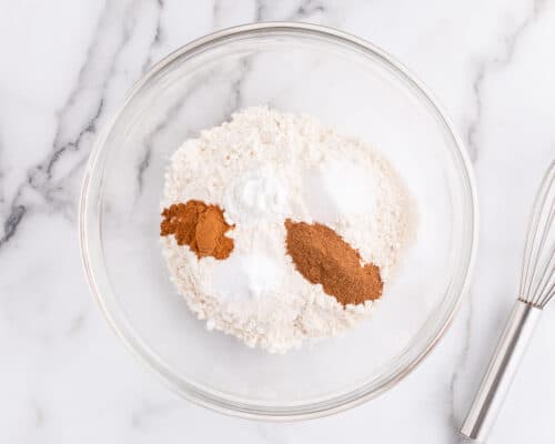 flour and spices in bowl