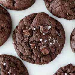 brownie cookies on counter