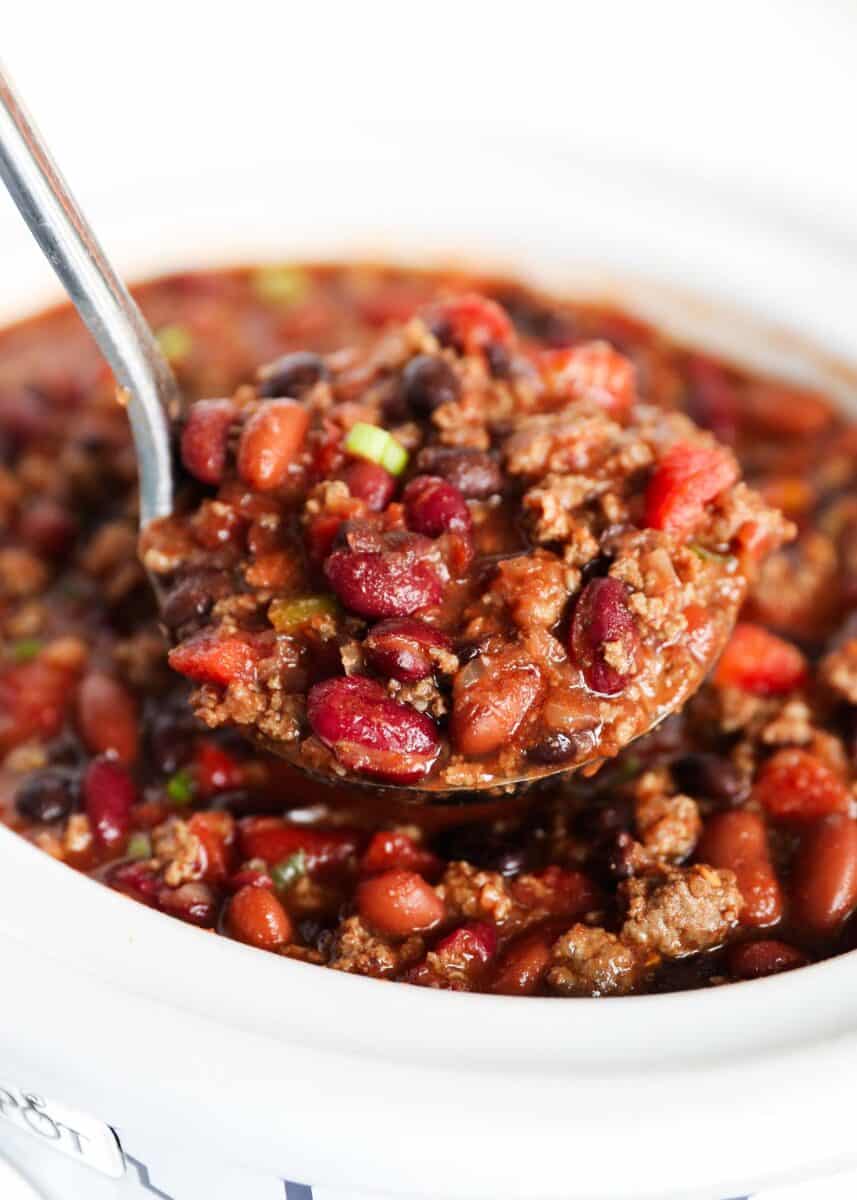 Crockpot Chili - tomatoes, ground beef and kidney bean version : r