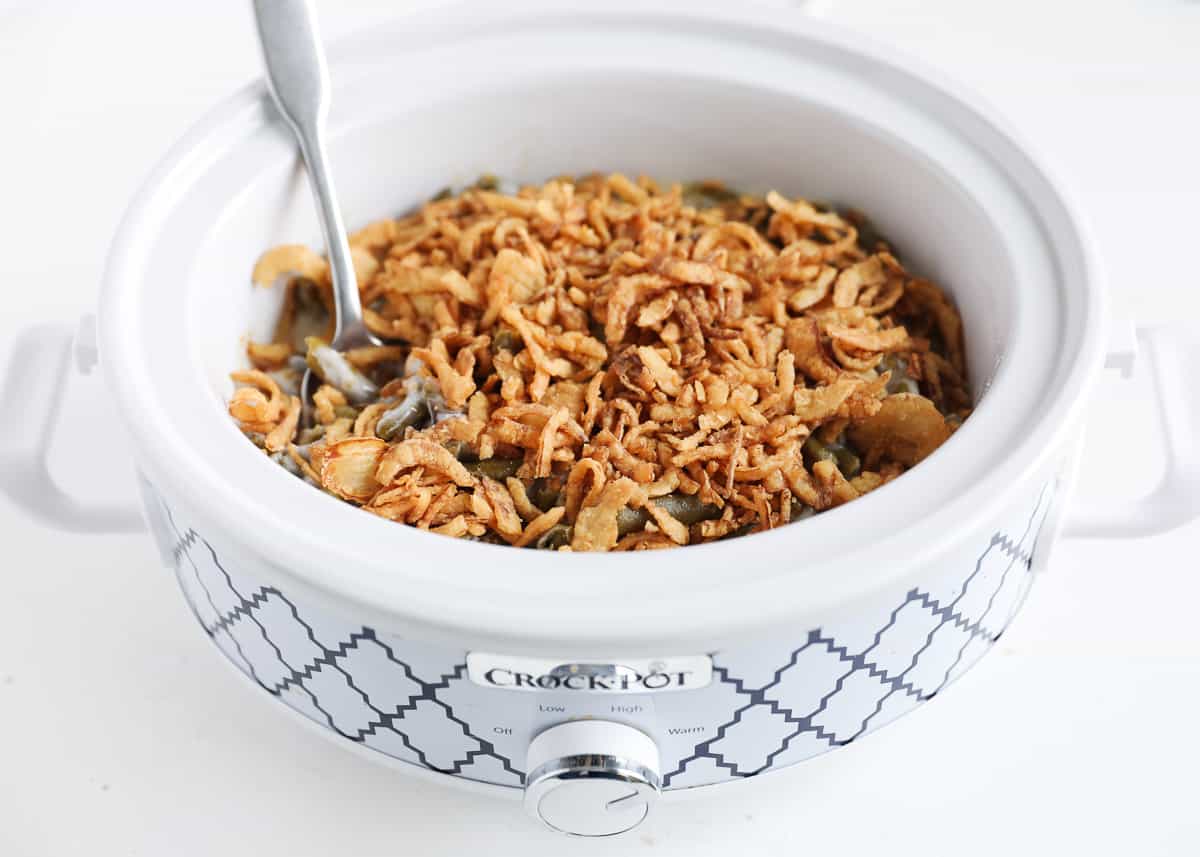 Crockpot Green Bean Casserole - 40 Aprons