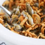 green bean casserole in crock pot