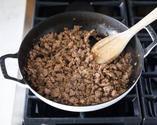 cooking sausage on stove top