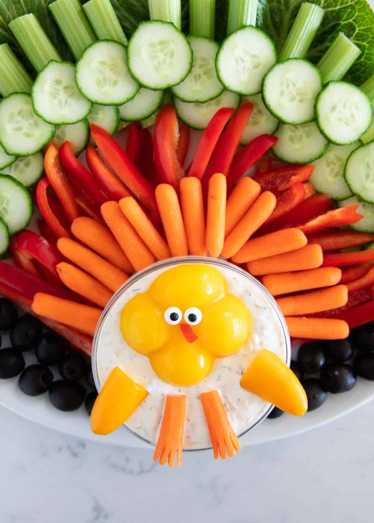 turkey vegetable tray