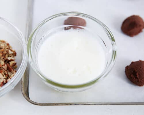 egg whites in bowl