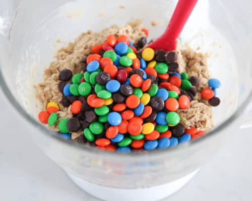 m&m's inside of bowl