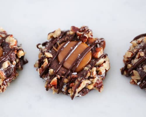 turtle cookies on counter