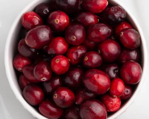 cranberries in bowl