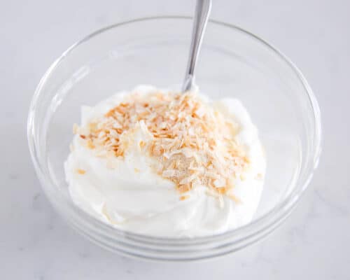sour cream and dried onions in bowl
