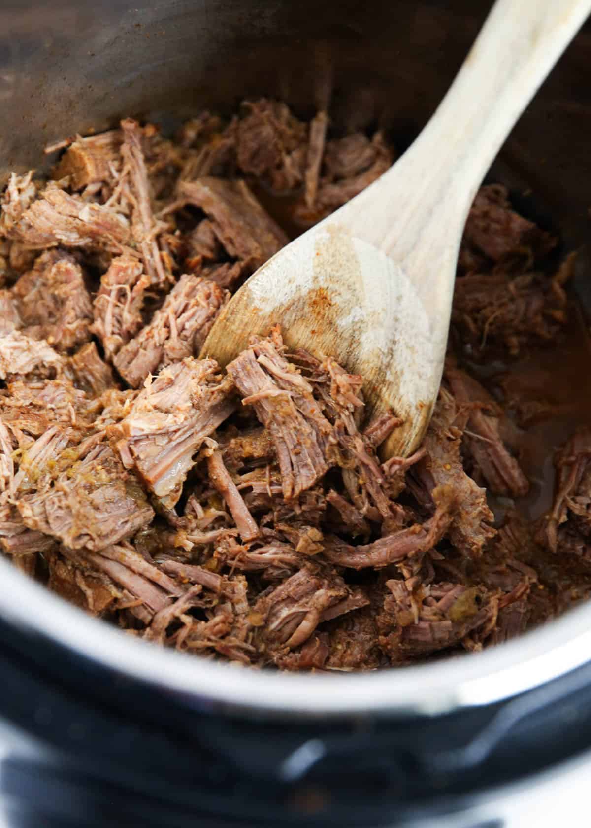shredded beef in instant pot