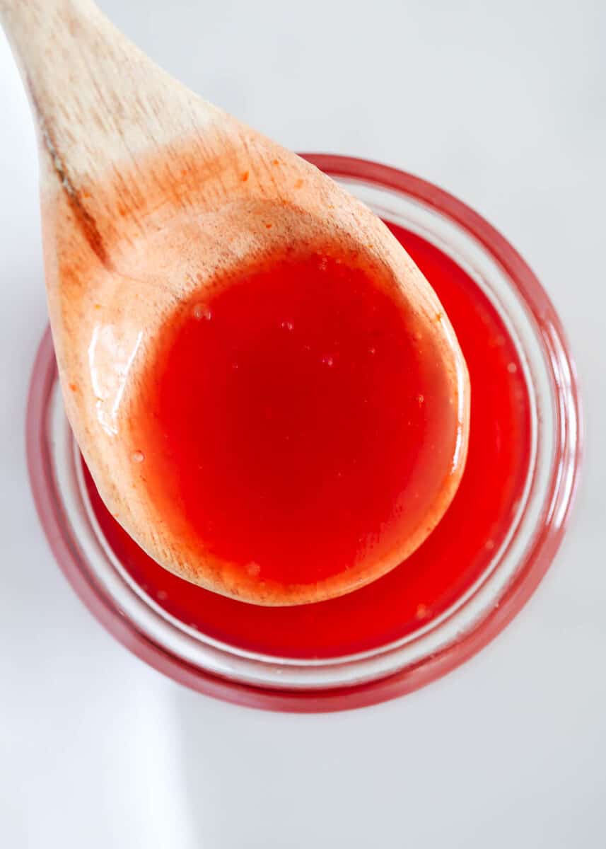 spoonful sweet and sour sauce
